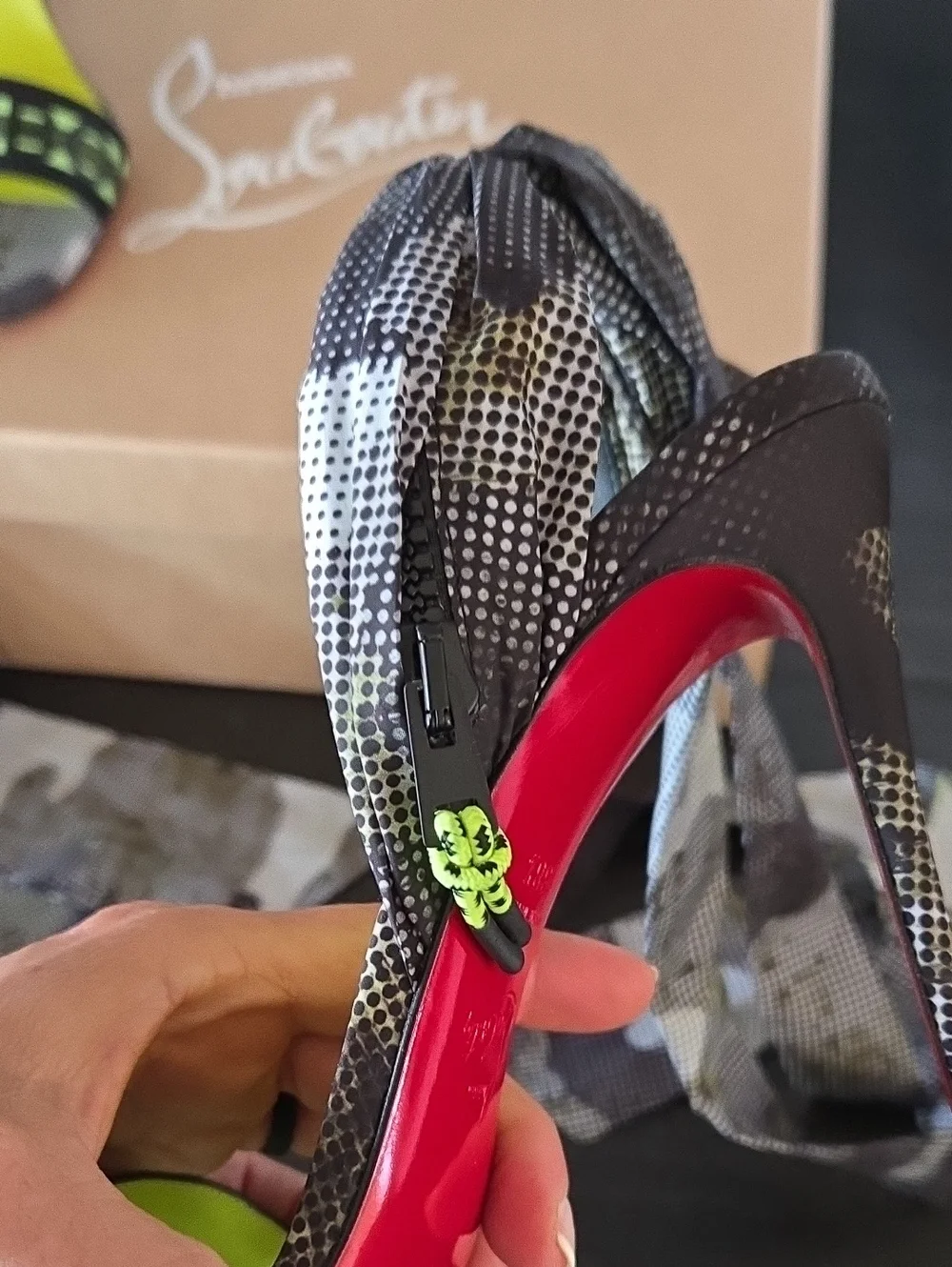 Christian Louboutin Wind 100 Around Heels Size 38.5